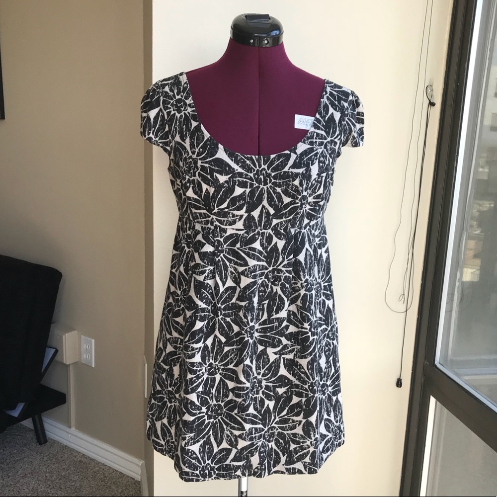 Michael Kors Black & White Empire Waist